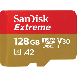 SanDisk Extreme microSDXC 128GB 190MB/s + adapter