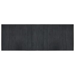 Vidaxl Preproga pravokotna siva 70x200 cm bambus
