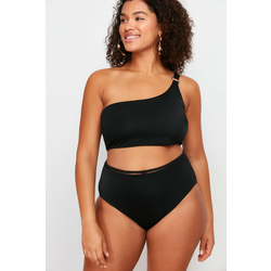 Trendyol Curve Black High Waist Compression Bikini Bottom
