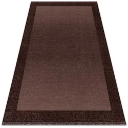 Decormat Zunanja preproga Rjavi okvir 100x150 cm