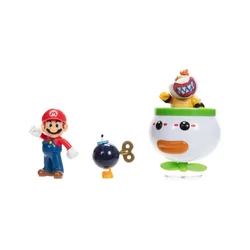 Mini Figure World of Nintendo - 2-Pack - Mario and Bowser Jr. Clown Car