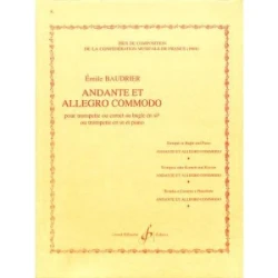 BAUDRIER E:ANDANTE ET ALLEGRO COMMODO TRUMPET & PIANO