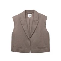 Pull&Bear Telovnik temno bež