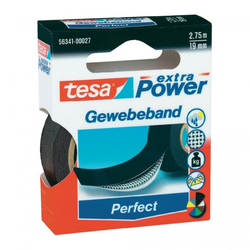 TESA Ljepilna traka od tkanine TesaRExtra Power, (D x Š) 2,75 m x 19 mm, crna