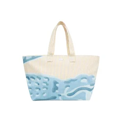 LACOSTE Nakupovalna torba Lacoste Sac cabas XL Anna Mixte Blanc Naturel transparentna