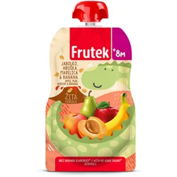 Frutek pouch kajsi.kruška,jab.ban. i 3 žitar.100g