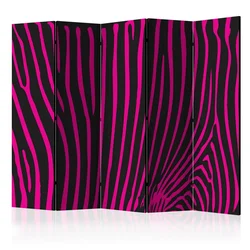 artgeist Paravan Zebra Pattern Pink Ii, 5-Delni, Dvostranski