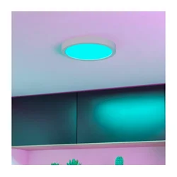 Eglo 901376 - LED RGBW prigušiva kupatilska plafonska lampa FUEVA-Z LED/11,2W/230V 21,1cm IP44 bela