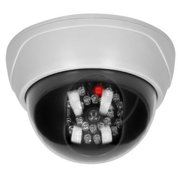 Lažna CCTV kamera sa IR diodom fi 125x90mm siva/bela Virone