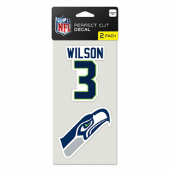 Seattle Seahawks 2x nalepka Russell Wilson