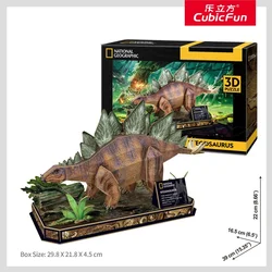 Northix Cubic Fun National Geographic 3D Puzzle Stegosaurus