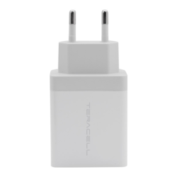 Kucni punjac Teracell Evolution DLS-TC04 Fast USB 2.4A + PD 30W max 3A beli