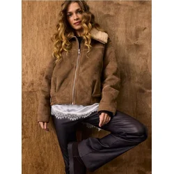 Sinsay - Flare pantalone sa viskozom - tamno braon