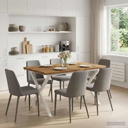 vidaXL Kvadratna jedilna miza 120 x 70 x 75 cm Masiven les akacije