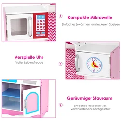 Costway Leseni kuhinjski igralni set za domišljijsko igro