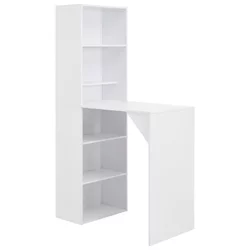 Den Barska miza z omarico bela 115x59x200 cm