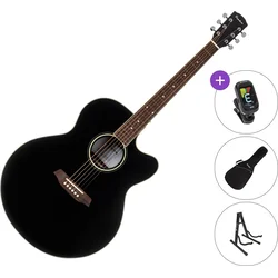 Pasadena PJC-300 SET Black Akustična kitara Jumbo