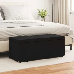 Stolica Crna 101 x 41 x 40 cm Tkanina i konstruirano drvo