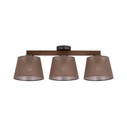 Brilagi - Plafonski luster LATTE 3xE27/15W/230V borovina/braon