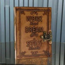 Kožni dnevnik Work & Dream Big 18 x 13 cm