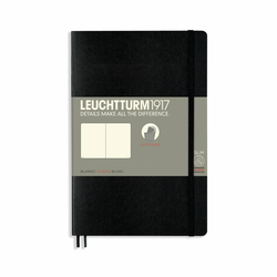 LEUCHTTURM1917 Mala bilježnica LEUCHTTURM1917 Paperback Softcover Notebook - B6+,meki uvez, bez linija, 123 stranice - Black