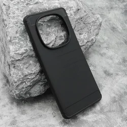 Maska silikon BRUSHED za Xiaomi Redmi Note 14 Pro 4G/ crna