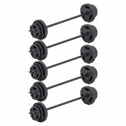 Gorilla Sports 5 plastičnih šipki za aerobik 130 cm + 30 tegova 87,5 kg ( 101086-00019-0136 )