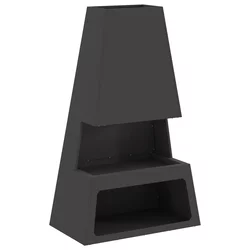 Kamin Crna 60 x 35 x 100 cm Čelik