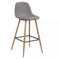 VISOKA STOLICA svetlosiva tekstil