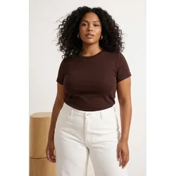 Trendyol Curve Ženska bluza Tbbss26Af00110, Braon