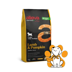 Alleva Natural Puppy All Breeds Lamb&Pumpkin 2kg,Hrana Sa Jagnjetinom i Bundevom