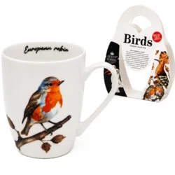 Porcelanasta skodelica Robin Bird 350 ml Birds kot vrhunsko darilo