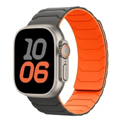 BStrap Armor Magnetic pašček za Apple Watch 38/40/41/42mm, gray orange
