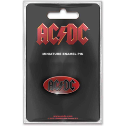 AC/DC Oval Logo Mini Odznak 25 mm
