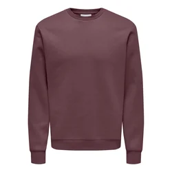 Only & Sons Majica temno rdeča