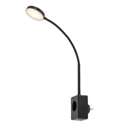 Rabalux Zidna lampa, USB punjač Tivro, LED 4W, CCT 3000-6000K, Crna