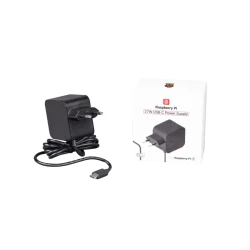 Raspberry Pi Raspberry Pi USB-C Napajalnik 27W, EU, Črni