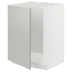 METOD Podni element za sudoperu, bela/Havstorp svetlosiva, 60x60 cm