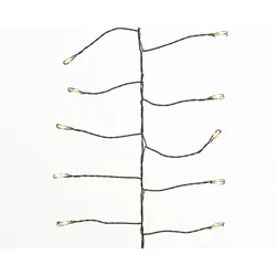 Lumineo Lampice za jelku, 12 m, 960 lampica, Micro spoljne LED, Svetlo toplo belo, 8 funkcija