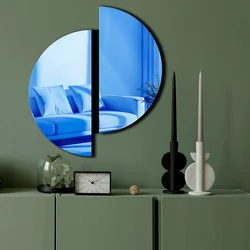Wallity Ogledalo Ozgl522, 44x50 cm, Plavo