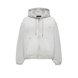 Pull&Bear Prehodna jakna svetlo siva