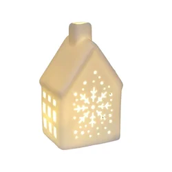 ENA Novogodišnja keramička LED kućica 13.3cm 182509