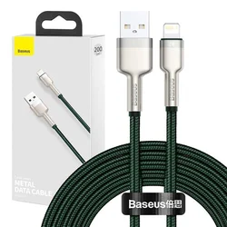 BASEUS USB kabel za Lightning Baseus Cafule, 2,4 A, 2 m (zelen)