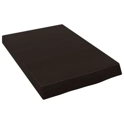 Zidna polica tamnosmeđa 40x60x(2-6) cm od obrađene hrastovine