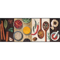 wash+dry KUHINJSKI TEKAČ Hot Spices 75/190 cm potiskano večbarvno