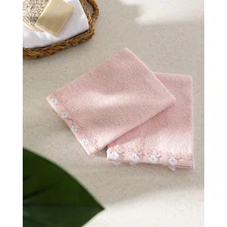 Madame Coco Set peškira za ruke Jeanne, 2 komada, Pamučni, 30x40cm, Roze