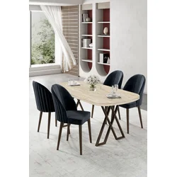 Hanah Home Trpezarijski set, 5 komada, Teget