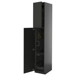 METOD Visoki element-ostava, Crnosiva/Nickebo boja antracita, mat, 40x60x220 cm