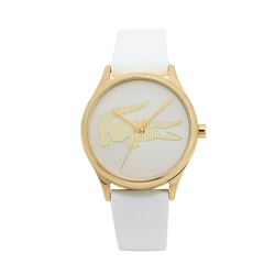 LACOSTE Analogna ura Crocodelle zlata/bela