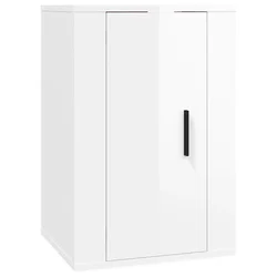 Zidni TV ormarić bijela visokog sjaja 40x34,5x60 cm